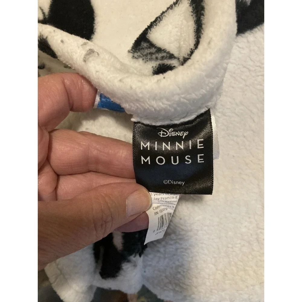 Disney Minnie Mouse Fleece Throw Blanket‎ Pink Bow Plush Jay Franco Polyester